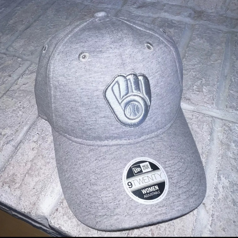New Era Women’s Hat Milwaukee Brewers Baseball Sparkle Grey